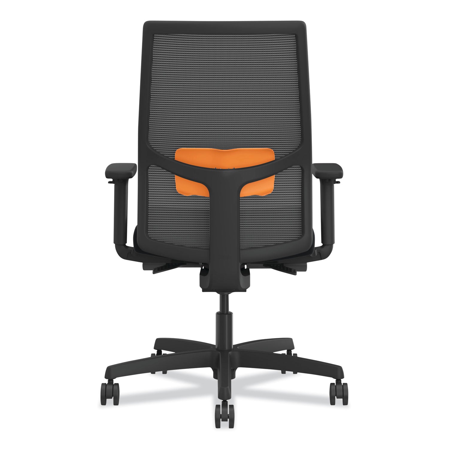 ignition-20-4-way-stretch-mid-back-mesh-task-chair-orange-adjustable-lumbar-support-black-ships-in-7-10-business-days_honi2mm2amc10mt - 2