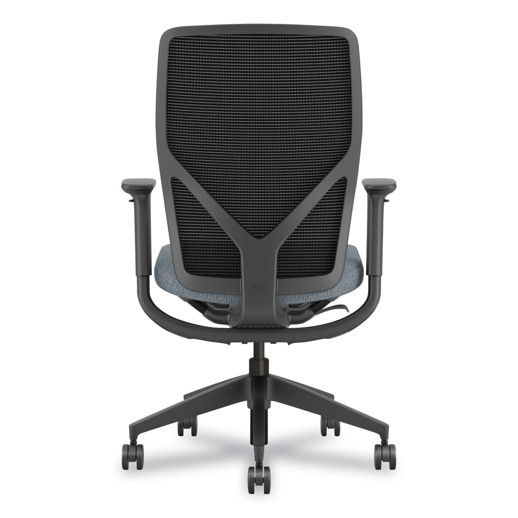 Flexion Mesh Back Task Chair, Supports Up to 300 lb, 14.81" to 19.7" Seat Height, Black/Basalt