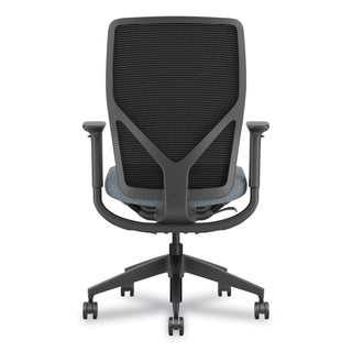 Flexion Mesh Back Task Chair, Supports Up to 300 lb, 14.81" to 19.7" Seat Height, Black/Basalt