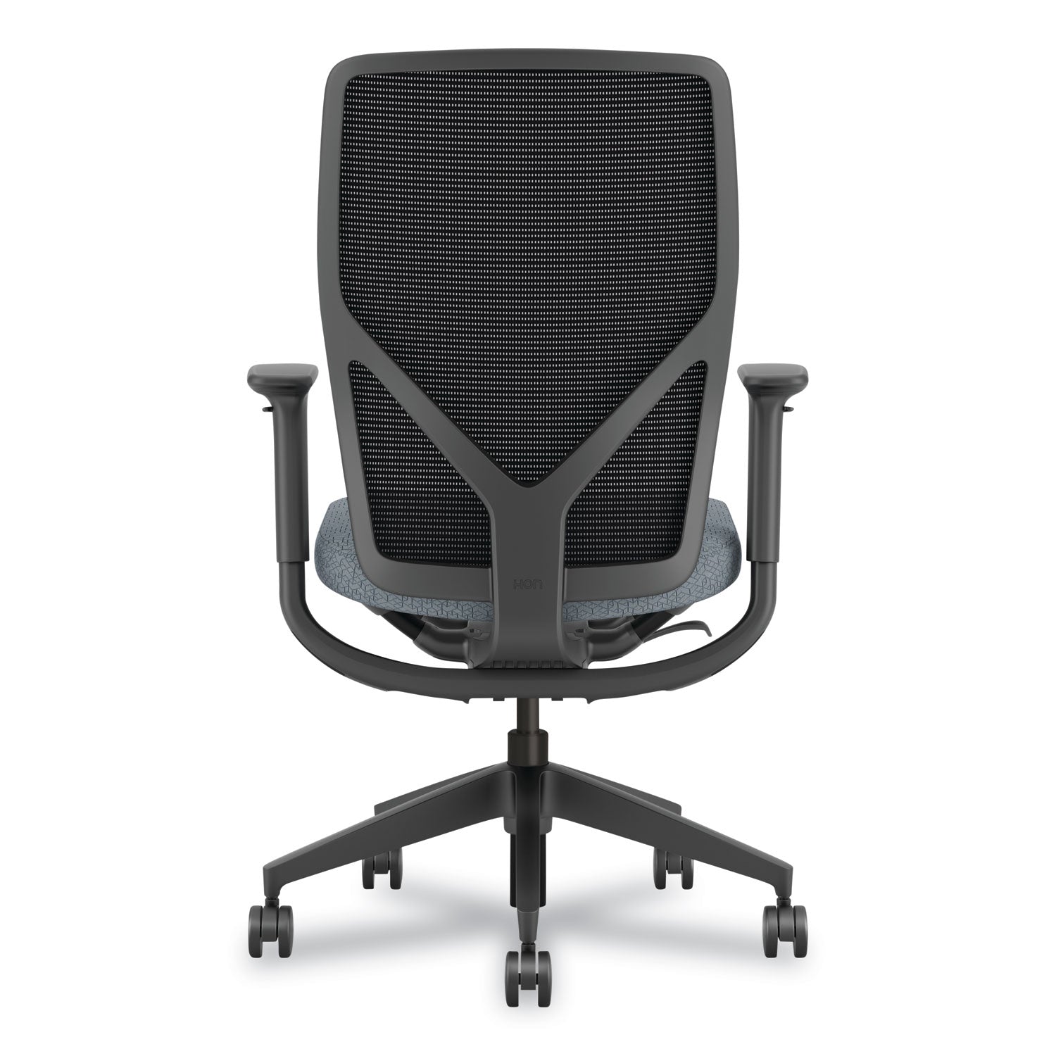 Flexion Mesh Back Task Chair, Supports Up to 300 lb, 14.81" to 19.7" Seat Height, Black/Basalt - 2
