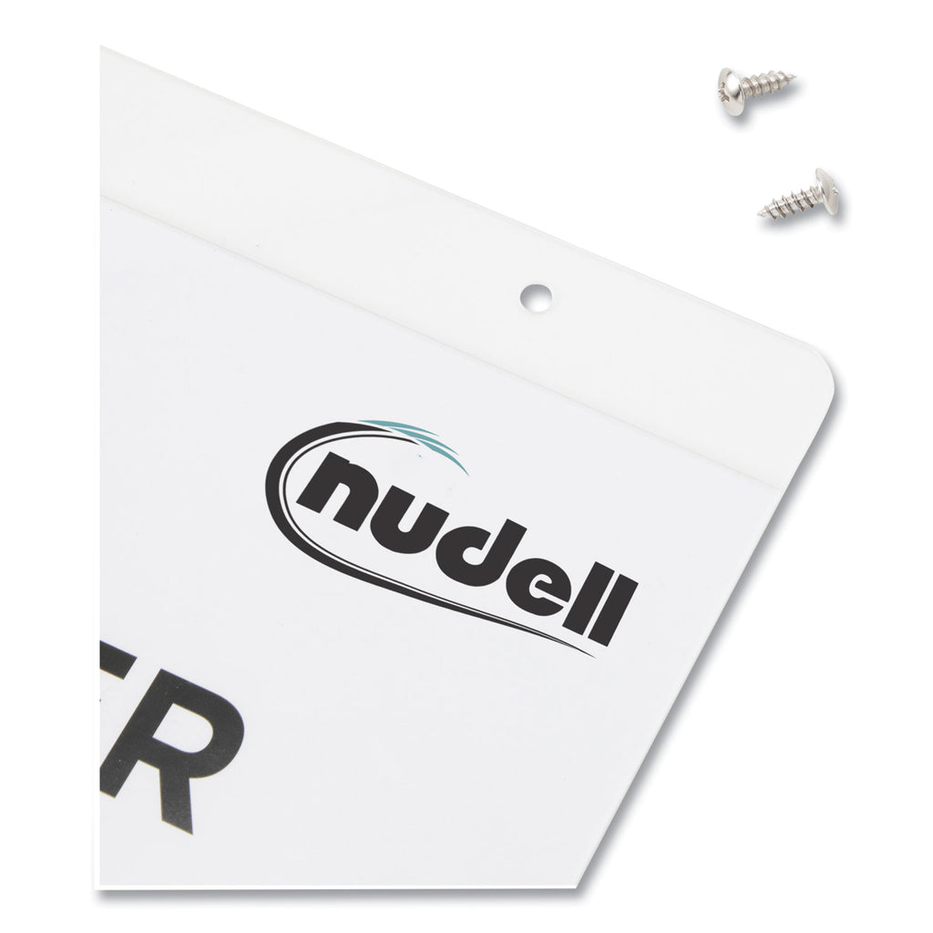 Clear Plastic Vertical-Orientation Wall Sign Holder with Mounting Screws, Quick-Change Insert System, 11 x 17 Insert - 
