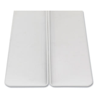 Clear Plastic T-Shaped Countertop Sign Holder, Two-Sided, Bottom-Load, Horizontal/Vertical Orientation, 8.5 x 11 Insert - 