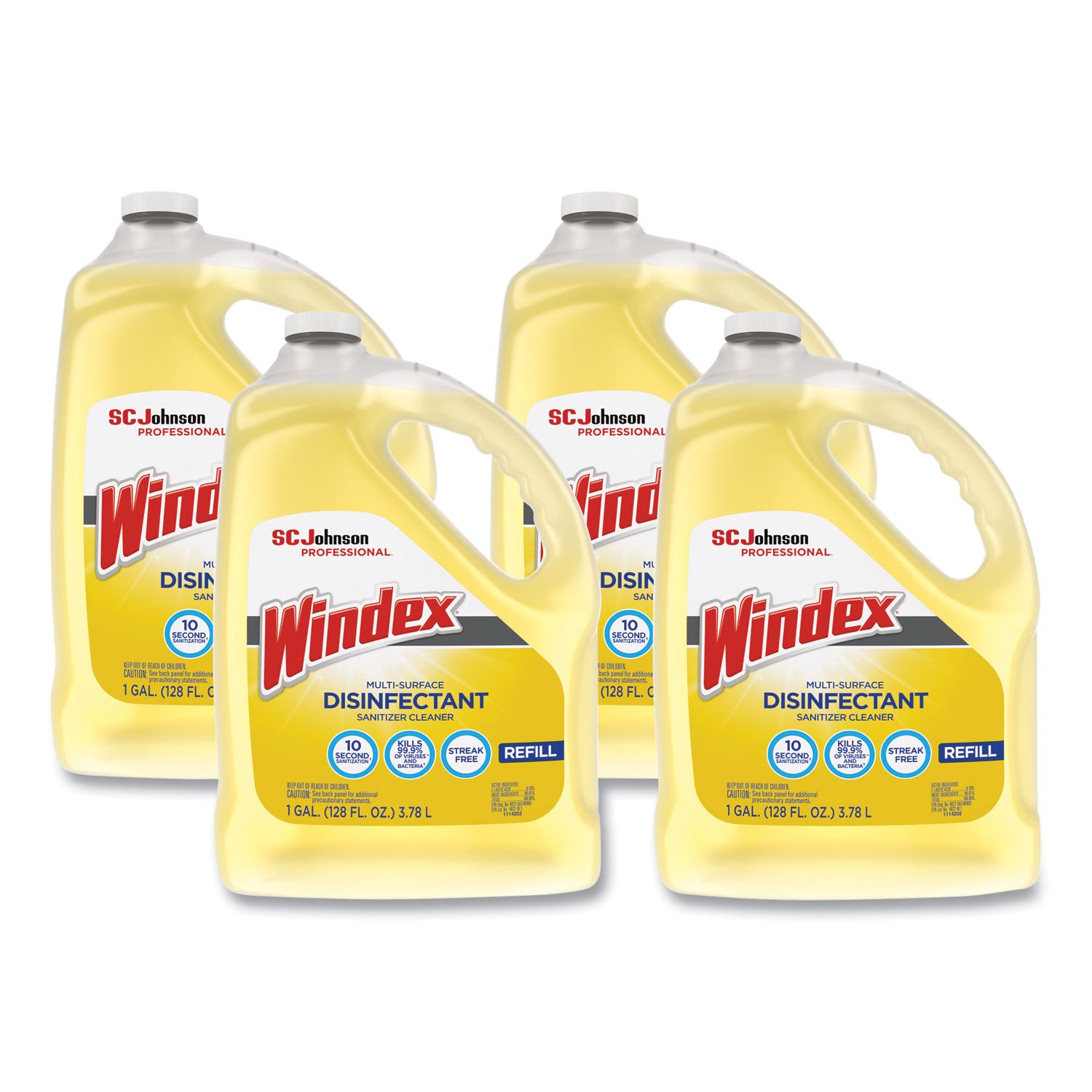 Multi-Surface Disinfectant Cleaner, Citrus, 1 gal Bottle, 4/Carton