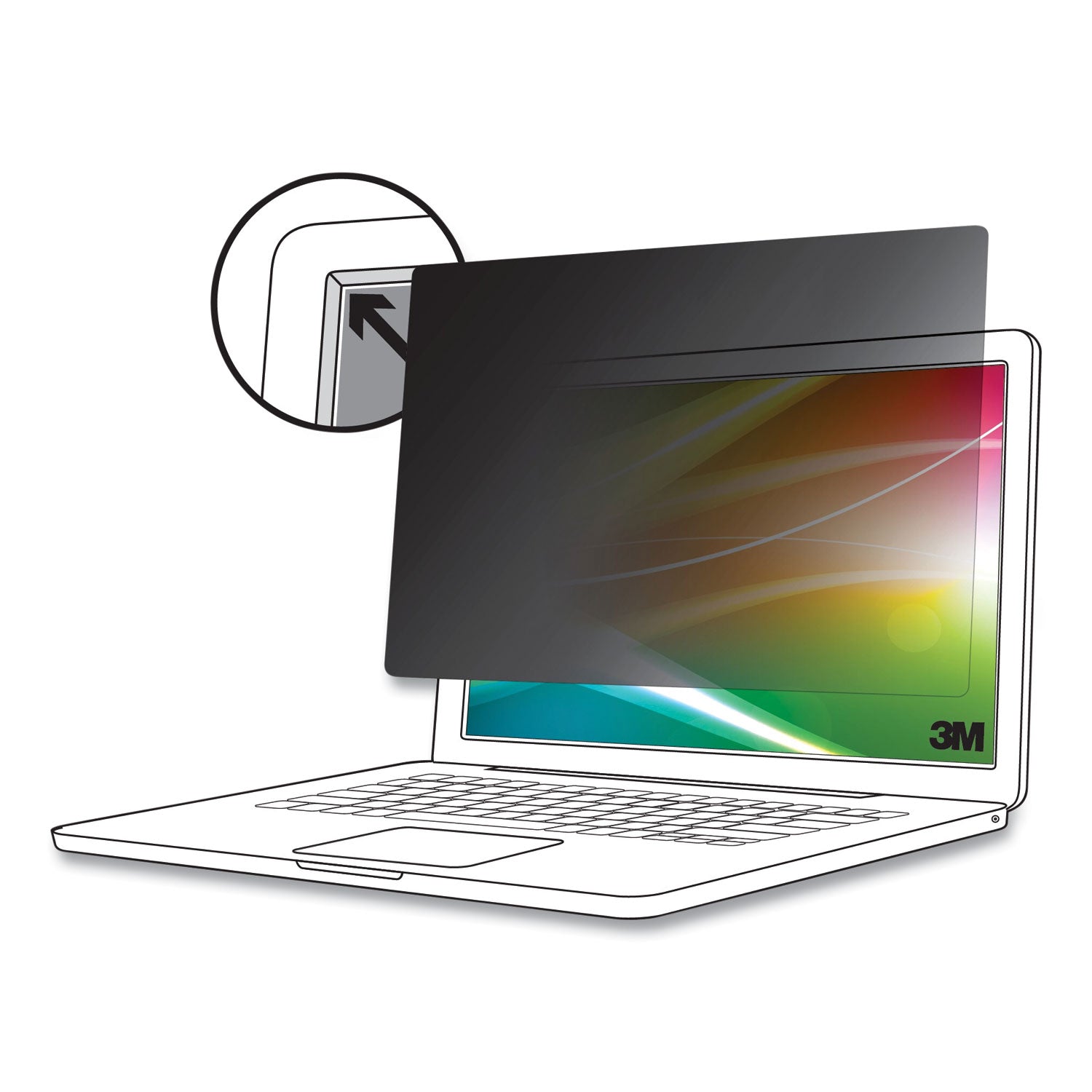 Bright Screen Privacy Filter for 13.3" Full Screen Widescreen, Fits MacBook Pro 13 M1-M2, 16:10 Aspect Ratio