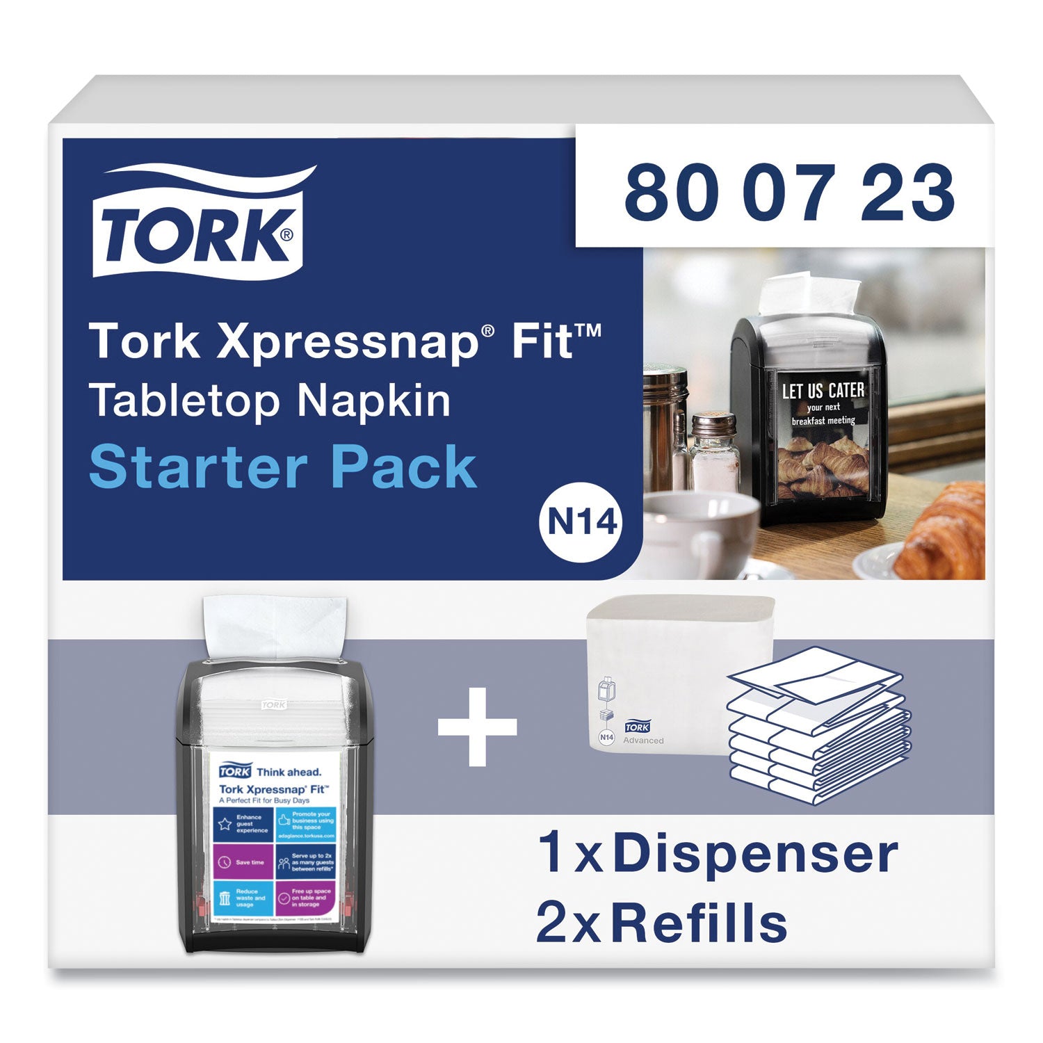 Xpressnap Fit Starter Pack, 4 x 6 x 7, Black