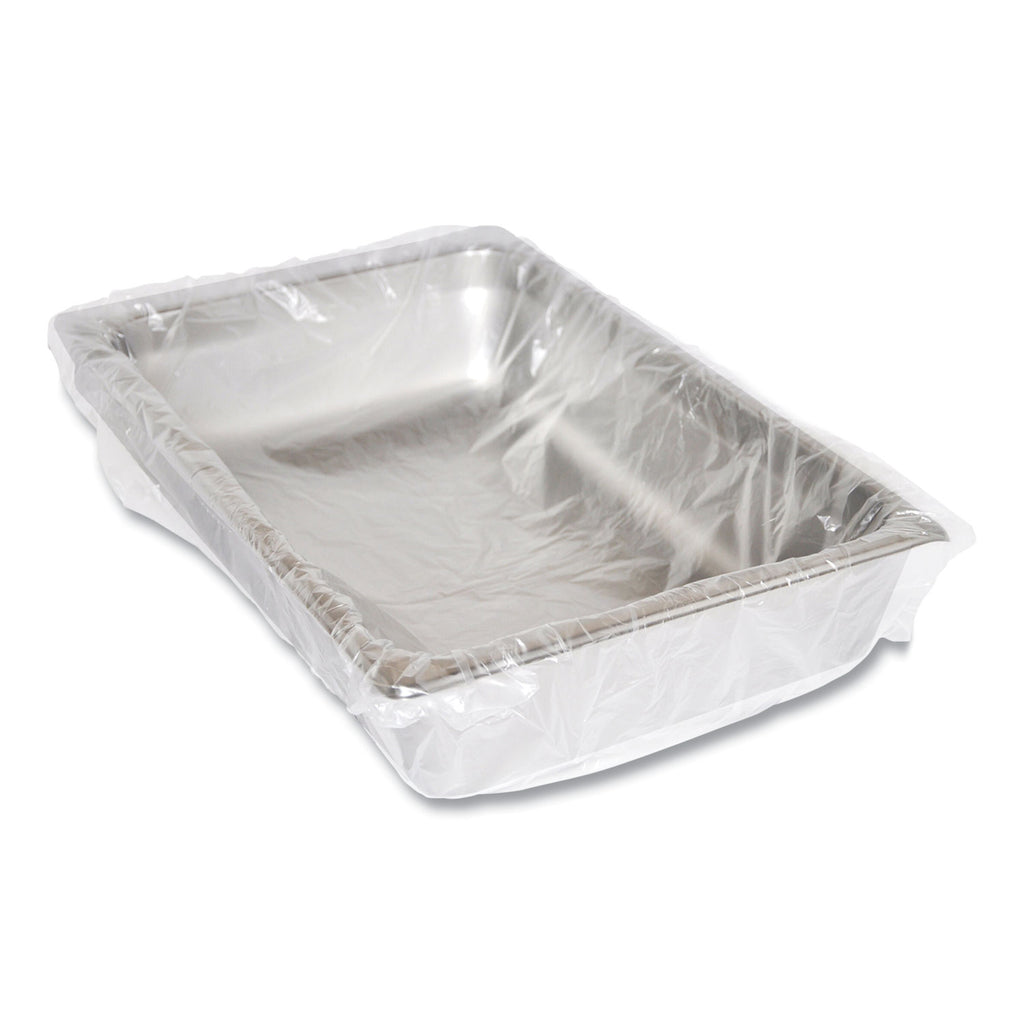 Steam Pan Liners With Twist Ties, For 1/2 Pan Sized Steam Pans, 0.02 mil, 17" x 23.5", 250/Carton