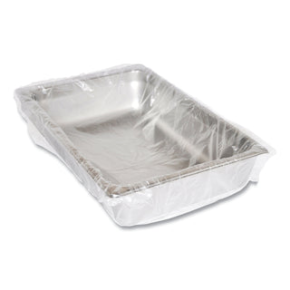 Steam Pan Liners With Twist Ties, For 1/2 Pan Sized Steam Pans, 0.02 mil, 17" x 23.5", 250/Carton