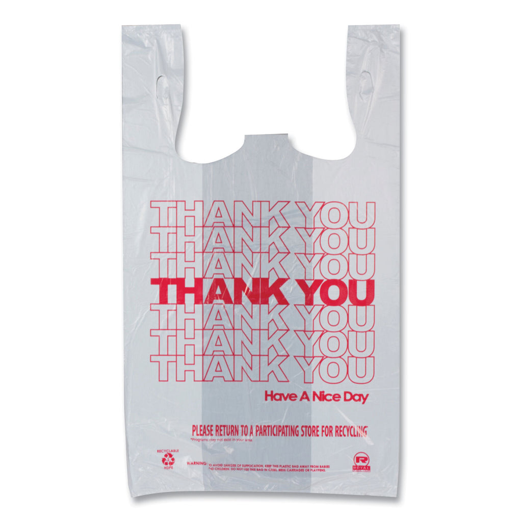 Thank You Bags, 11.5" x 20" x 20", Red/White, 775/Carton