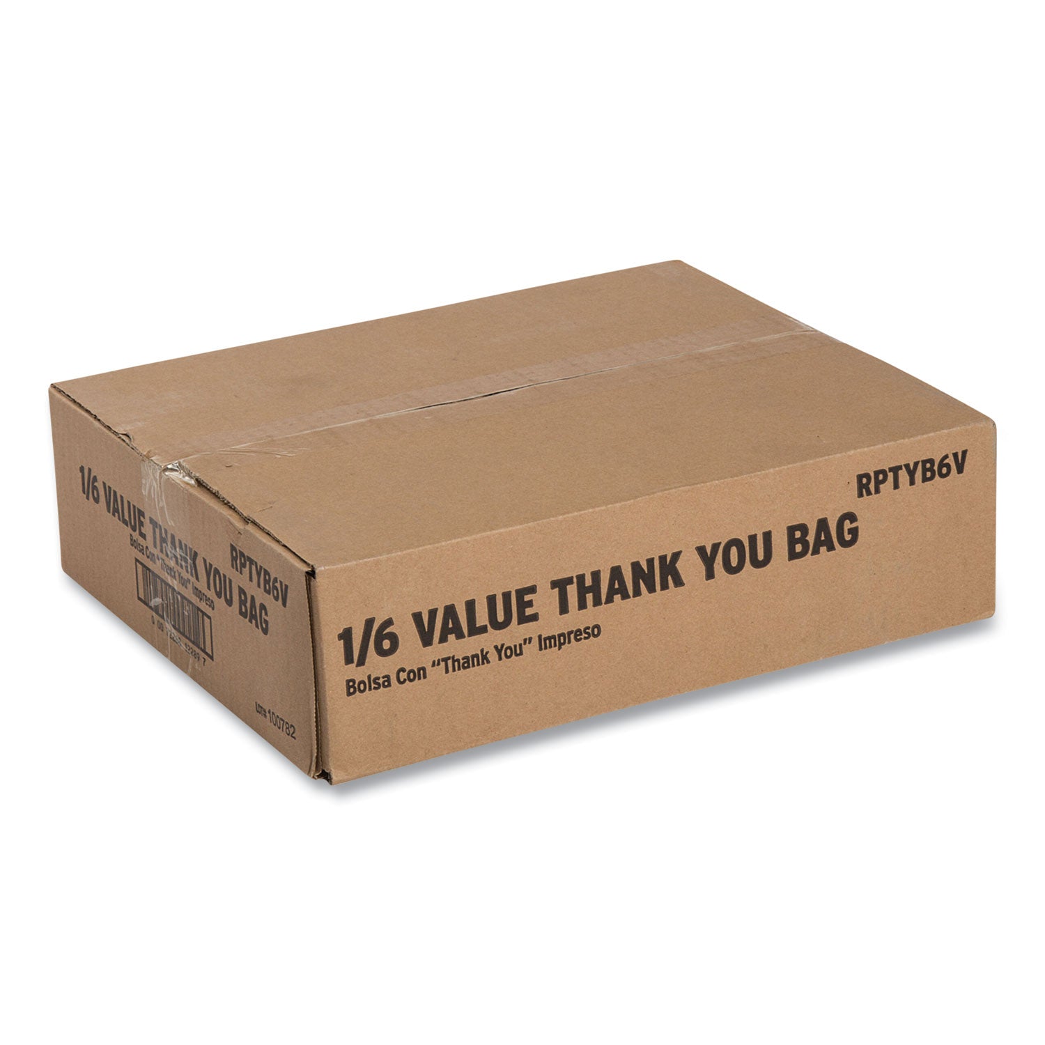 Thank You Bags, 11.5" x 20" x 20", Red/White, 775/Carton