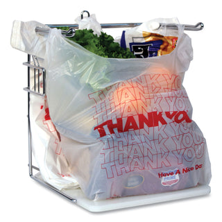 Thank You Bags, 13" x 23" x 23", Red/White, 1,000/Carton