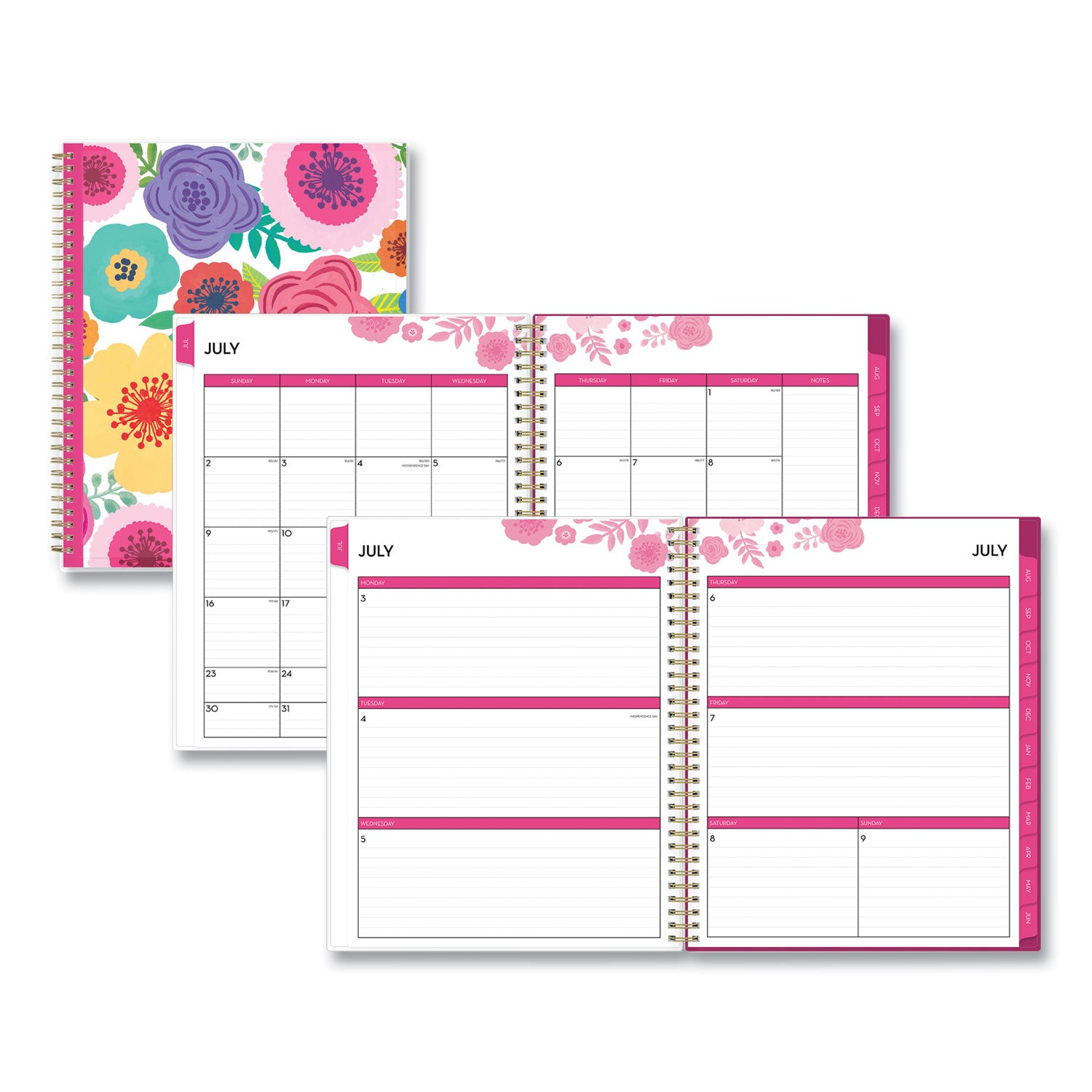 mahalo-academic-year-create-your-own-cover-weekly-monthly-planner-floral-artwork-11-x-85-12-month-july-june-2023-2024_bls100149 - 1