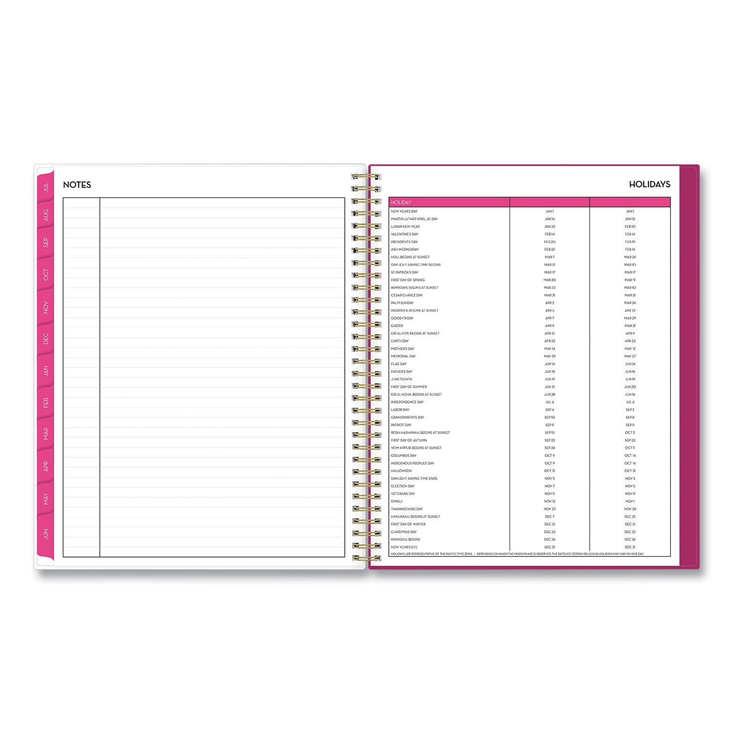 Mahalo Academic Year Create-Your-Own Cover Weekly/Monthly Planner, Floral Artwork, 11 x 8.5, 12-Month (July-June): 2023-2024