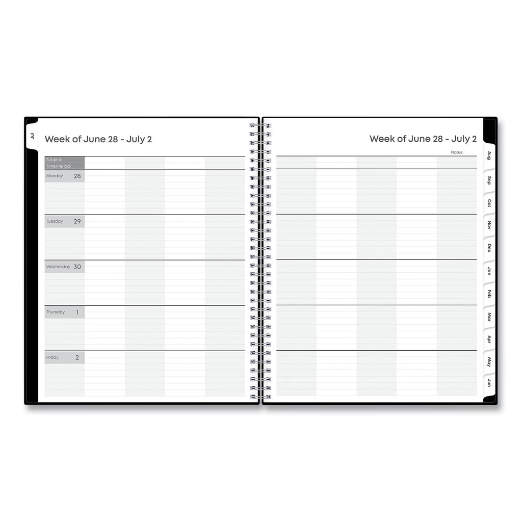 teachers-weekly-monthly-lesson-planner-one-week-per-two-page-spread-nine-classes-11-x-85-black-cover-2023-to-2024_bls134433 - 2