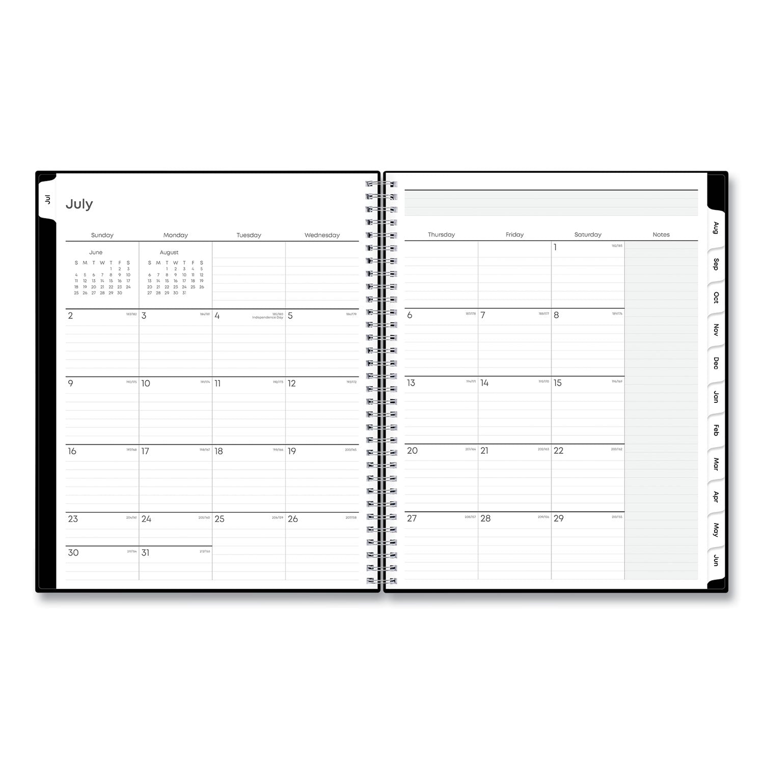 teachers-weekly-monthly-lesson-planner-one-week-per-two-page-spread-nine-classes-11-x-85-black-cover-2023-to-2024_bls134433 - 3
