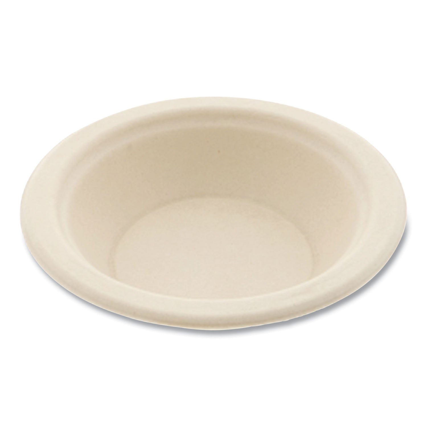 Bagasse PFAS-Free Dinnerware, Round Bowl, 12 oz, Tan, 1,000/Carton