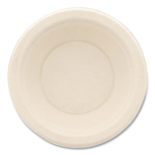 Bagasse PFAS-Free Dinnerware, Round Bowl, 12 oz, Tan, 1,000/Carton