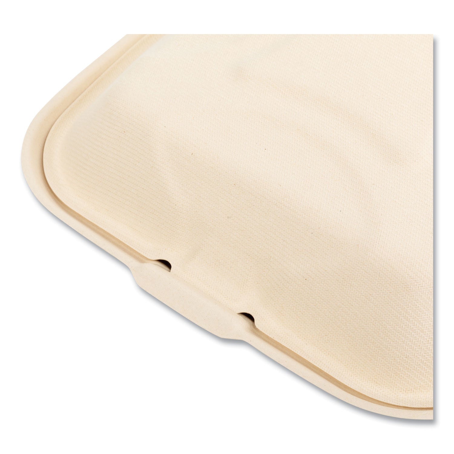 Bagasse PFAS-Free Food Containers, 3-Compartment, 9 x 3.19 x 9, Tan, Bamboo/Sugarcane, 200/Carton