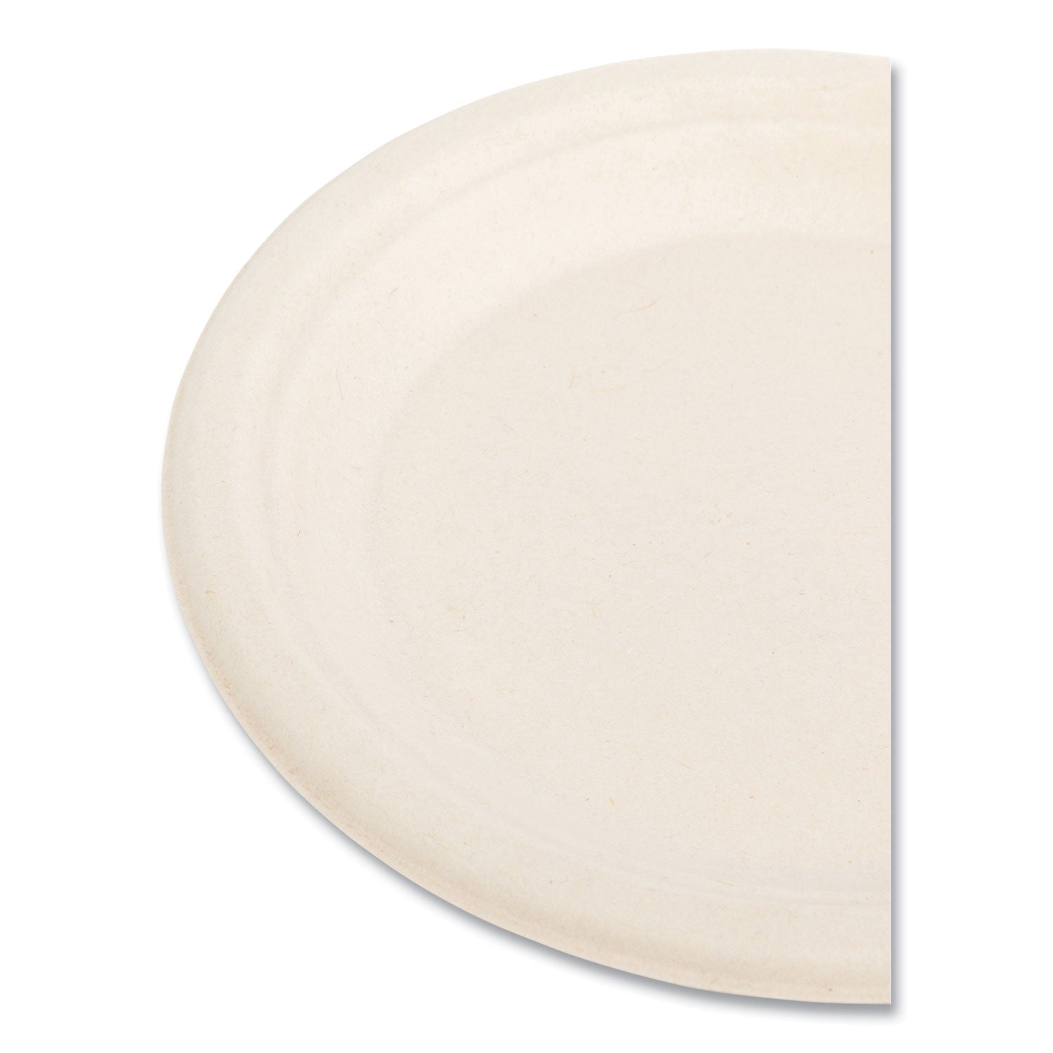Bagasse PFAS-Free Dinnerware, Plate, 6" dia, Tan, 1,000/Carton