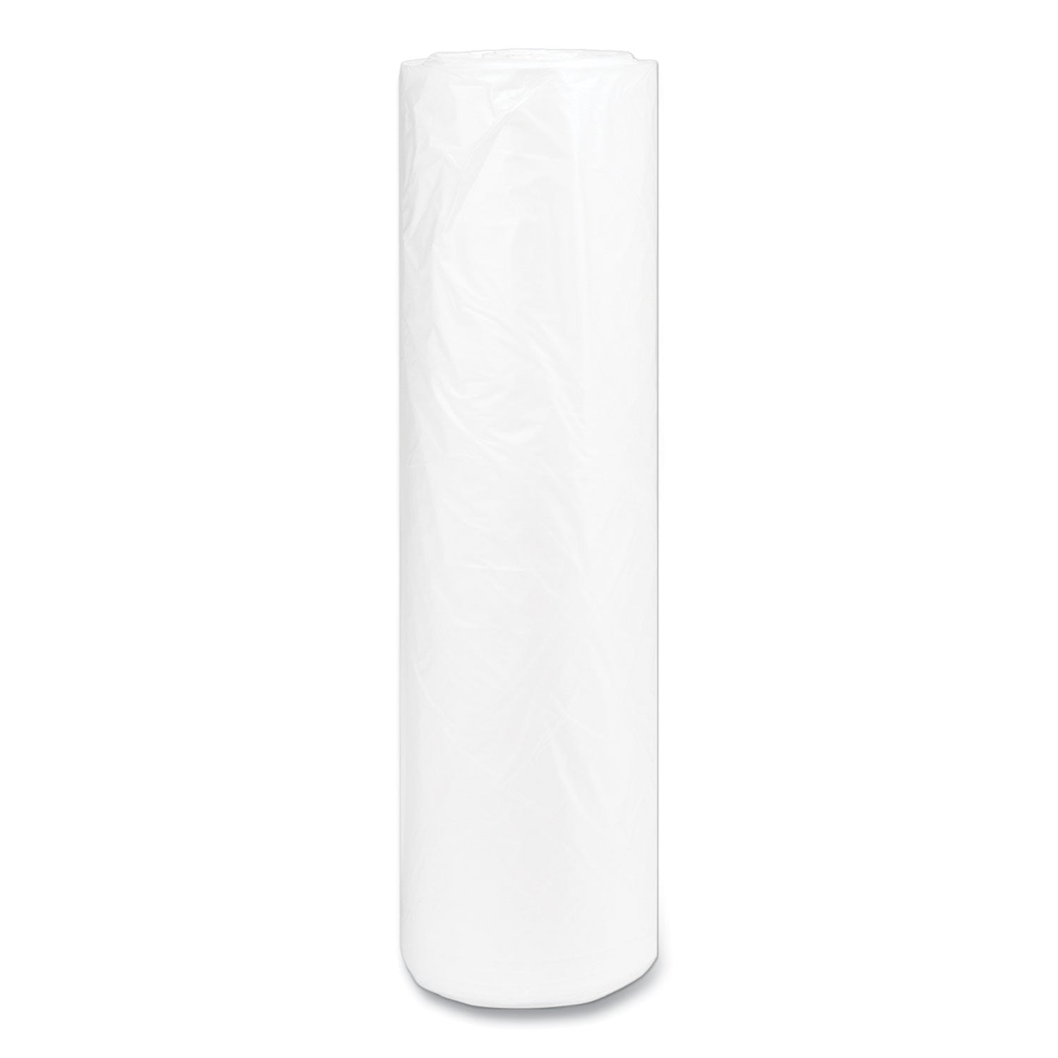 High-Density Commercial Can Liners, 60 gal, 14 mic, 43" x 48", Natural, 25 Bags/Roll, 8 Interleaved Rolls/Carton