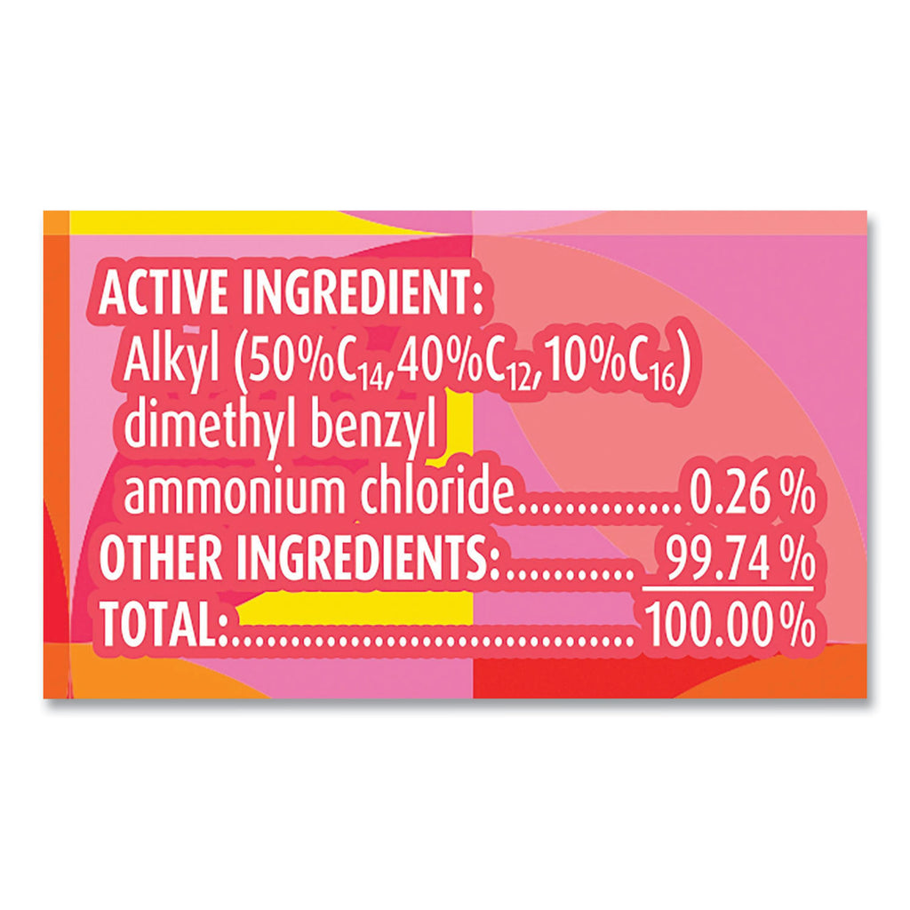 Disinfecting Wipes, 1-Ply, 7 x 7.25, Mango and Hibiscus, White, 80 Wipes/Canister