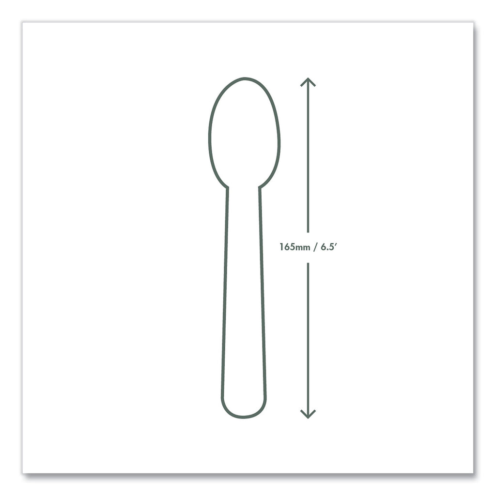 White CPLA Cutlery, Spoon, 1,000/Carton