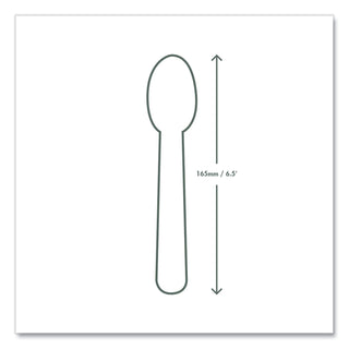 White CPLA Cutlery, Spoon, 1,000/Carton