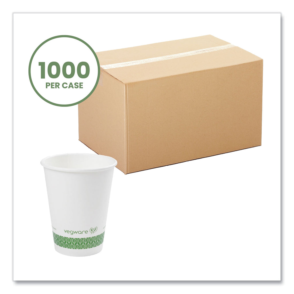 89-Series Hot Cup, 12 oz, Green/White, 1,000/Carton