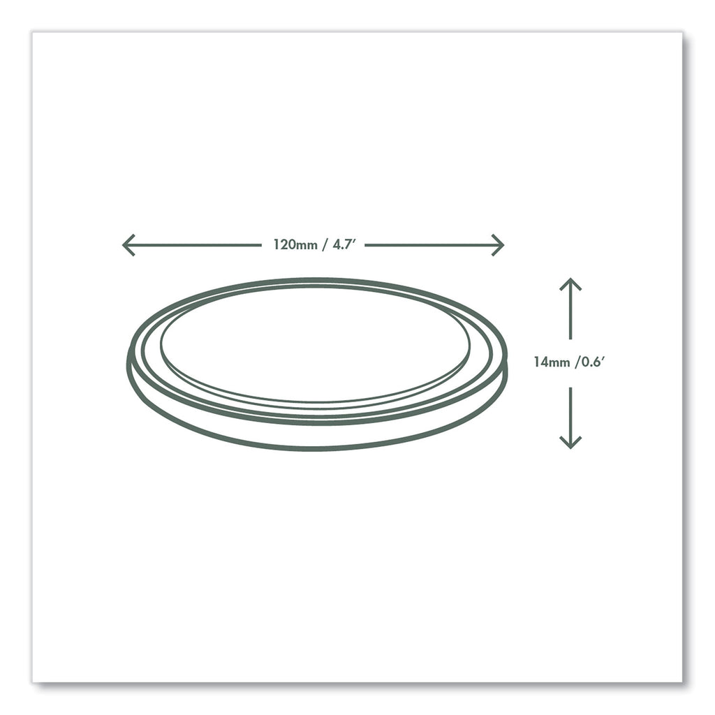 Round Deli Pot Lids, for 8 oz to 32 oz Deli Containers, Plastic, 500/Carton