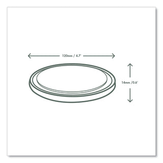 Round Deli Pot Lids, for 8 oz to 32 oz Deli Containers, Plastic, 500/Carton