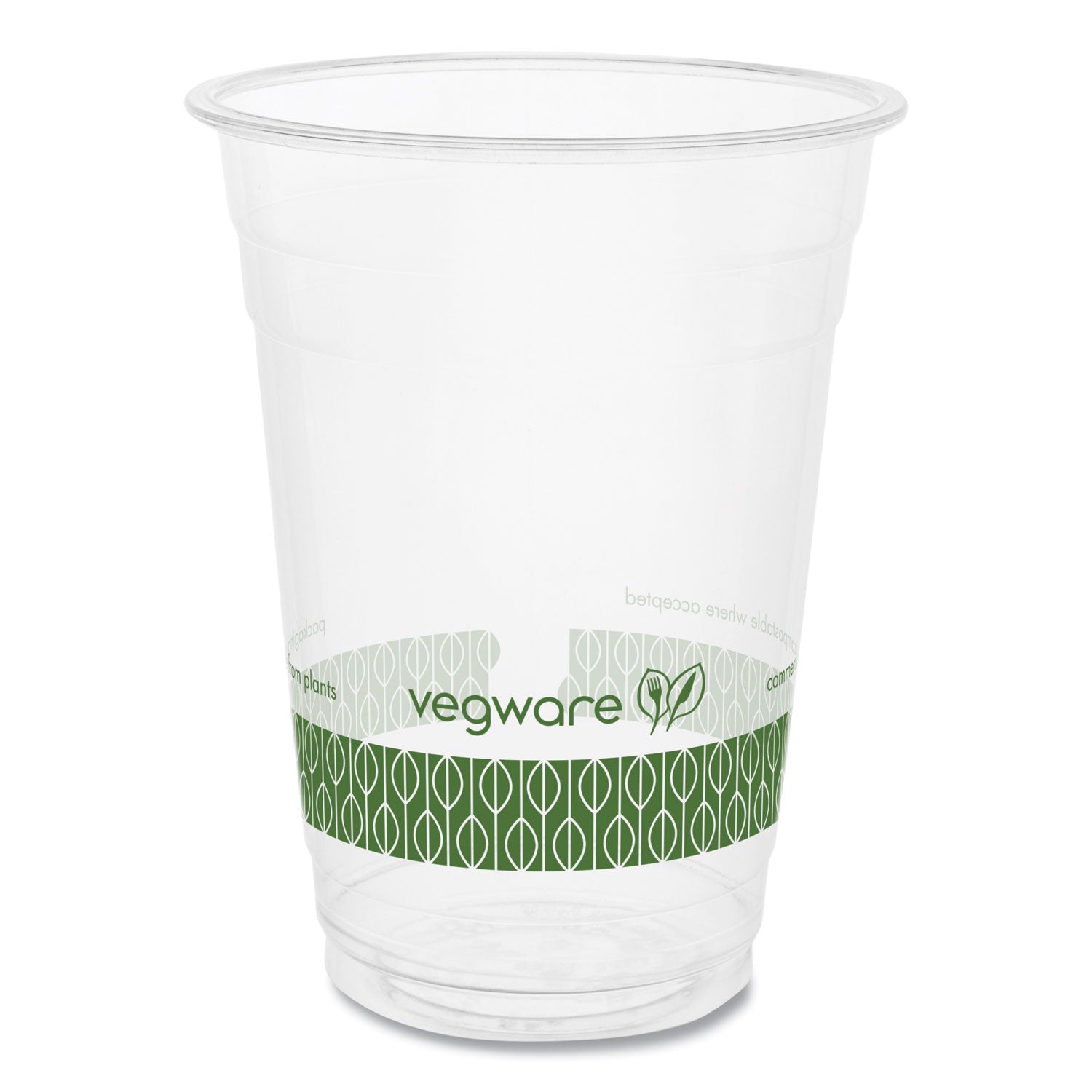 96-Series Cold Cup, 16 oz, Clear/Green, 1,000/Carton