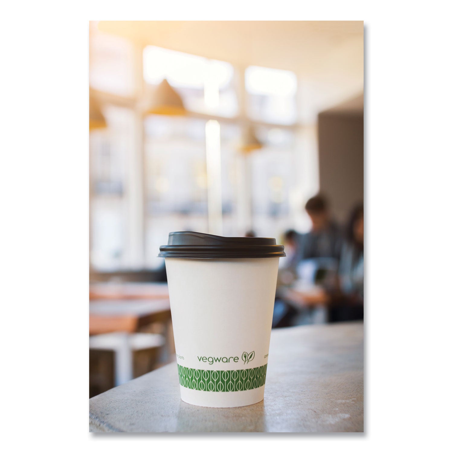 89-Series Hot Cup, 12 oz, Green/White, 1,000/Carton