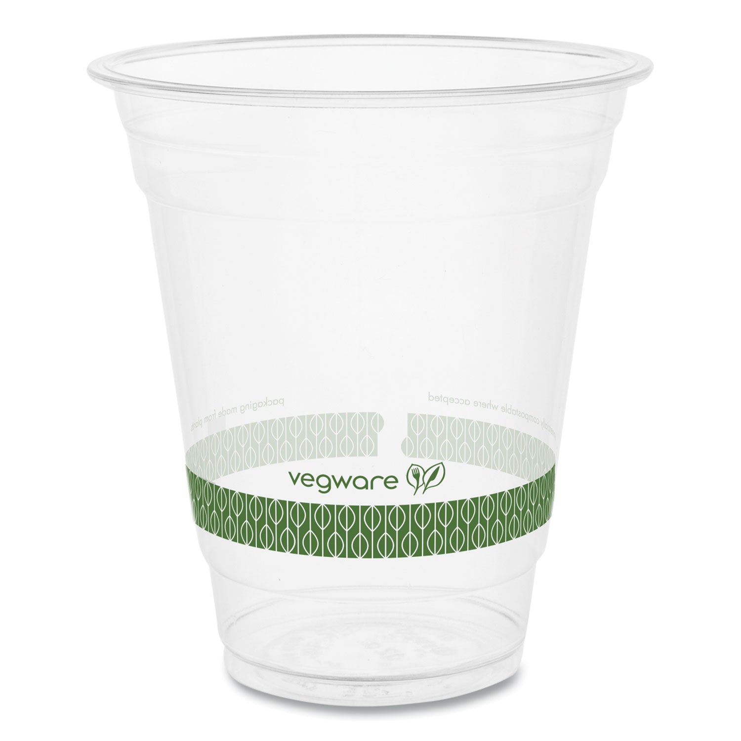 96-Series Cold Cup, 12 oz, Clear/Green, 1,000/Carton