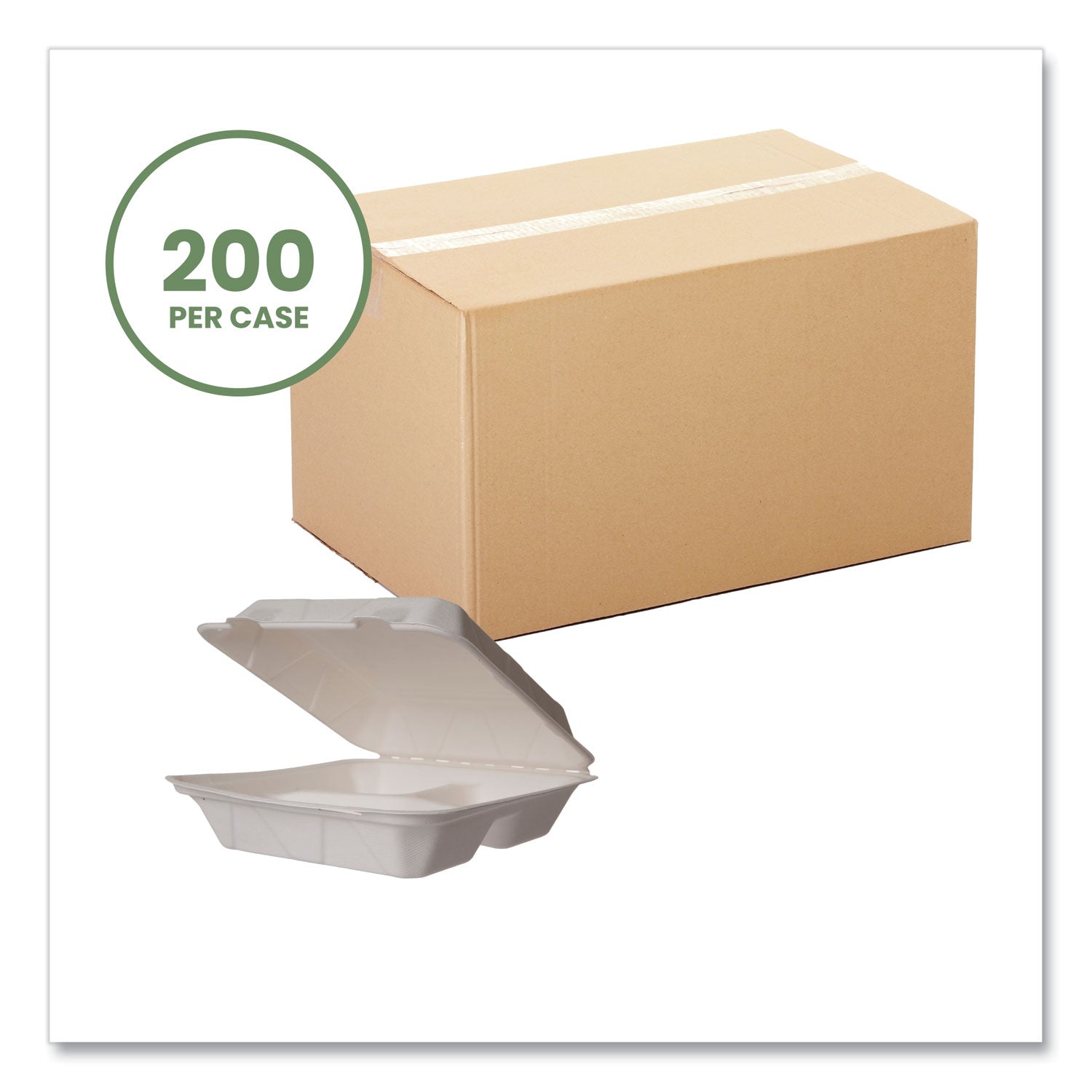 white-molded-fiber-clamshell-containers-3-compartment-9-x-18-x-2-white-sugarcane-200-carton_vegwhbrg93hw - 2