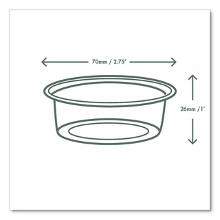 Portion Pots, 2 oz, Clear, 2,000/Carton