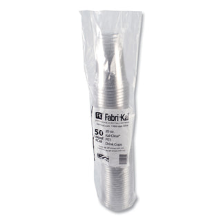 Kal-Clear PET Cold Drink Cups, 20 oz, Clear, 50/Bag, 20 Bags/Carton