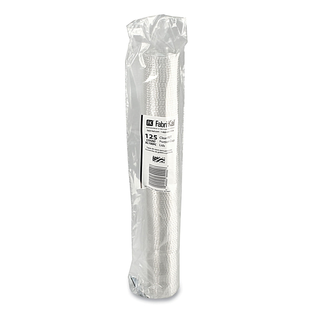 Portion Cup Lids, Fits 0.75 oz to 1 oz Portion Cups, Clear, 2,500/Carton