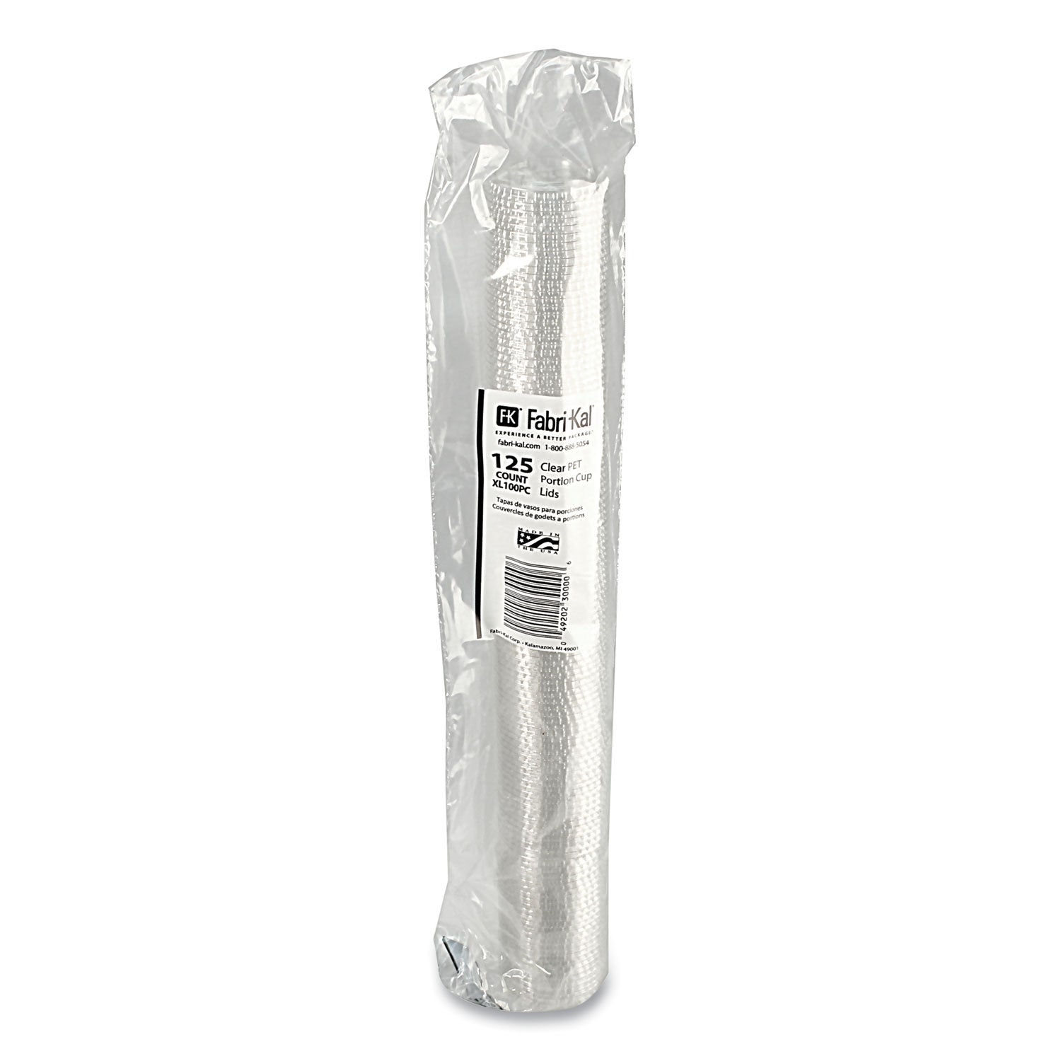 Portion Cup Lids, Fits 0.75 oz to 1 oz Portion Cups, Clear, 2,500/Carton