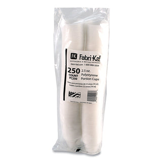 Portion Cups, 2.5 oz, Translucent, 125/Sleeve, 20 Sleeve/Carton