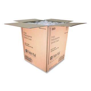 RK Ribbed Cold Drink Cups, 9 oz, Clear, 100/Sleeve, 25 Sleeves/Carton
