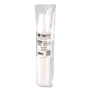 RK Ribbed Cold Drink Cups, 10 oz, Clear, 100/Sleeve, 25 Sleeves/Carton