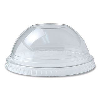 Kal-Clear/Nexclear Drink Cup Lids, Dome Lid with 1" Hole, Fits 12 to 20 oz Cold Cups, Clear, 1,000/Carton