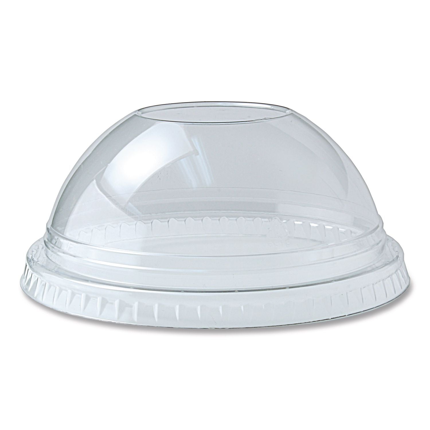 Kal-Clear/Nexclear Drink Cup Lids, Dome Lid with 1" Hole, Fits 12 to 20 oz Cold Cups, Clear, 1,000/Carton