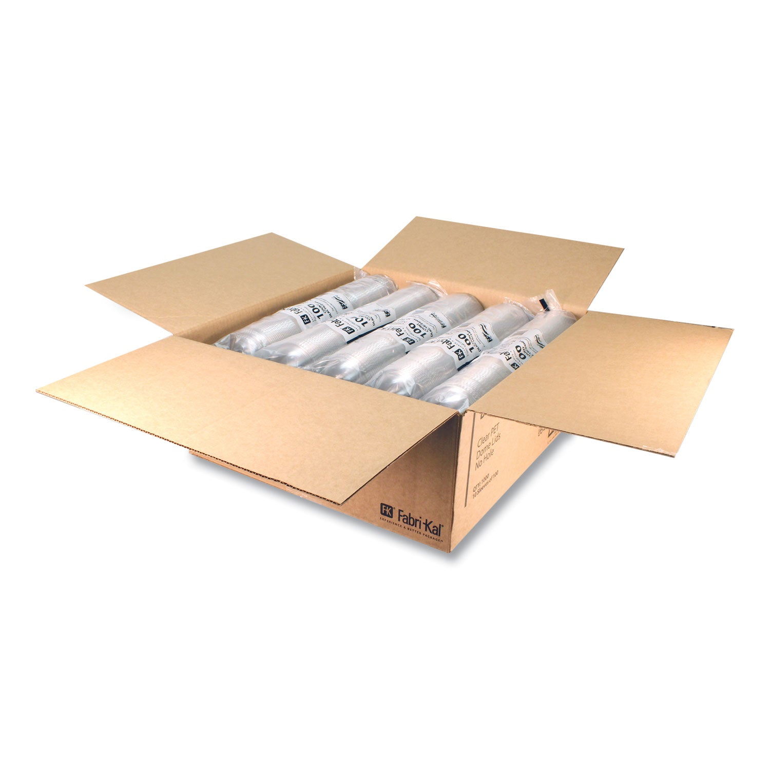 Kal-Clear/Nexclear Drink Cup Lids, Fits 5 oz to 24 oz Cups, Clear, 1,000/Carton