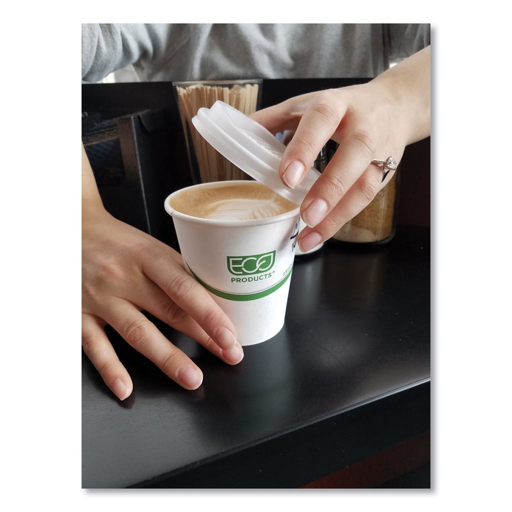 GreenStripe Renewable and Compostable Hot Cups, 12 oz, 50/Pack, 20 Packs/Carton