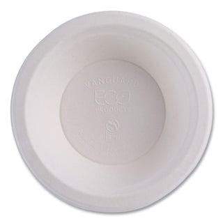 Vanguard Renewable and Compostable Sugarcane Bowls, 12 oz, White, 1,000/Carton