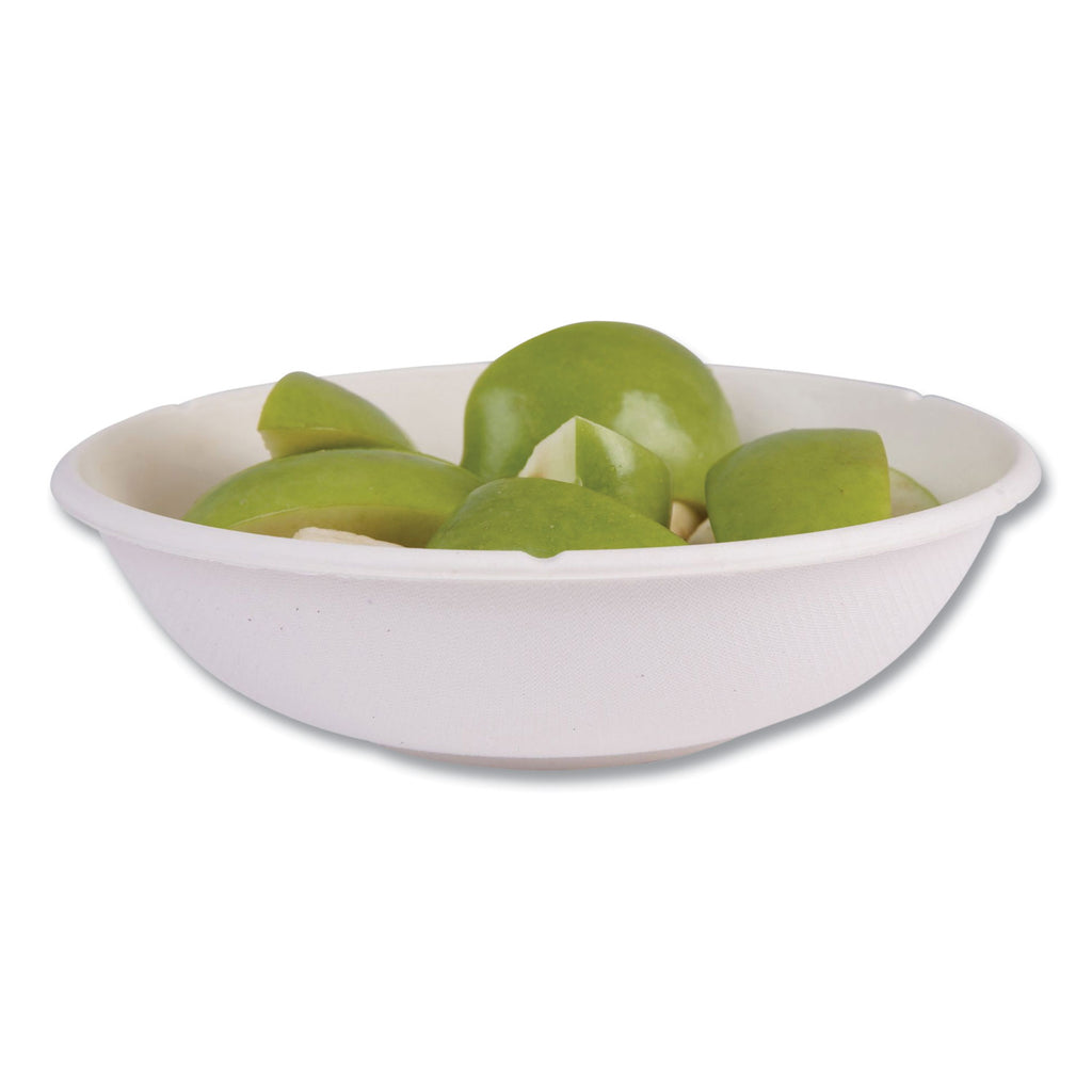 Renewable Sugarcane Bowls, 24 oz, Natural White, 50/Pack, 8 Packs/Carton - 