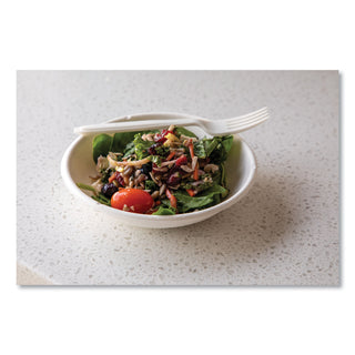 Renewable Sugarcane Bowls, 24 oz, Natural White, 50/Pack, 8 Packs/Carton - 