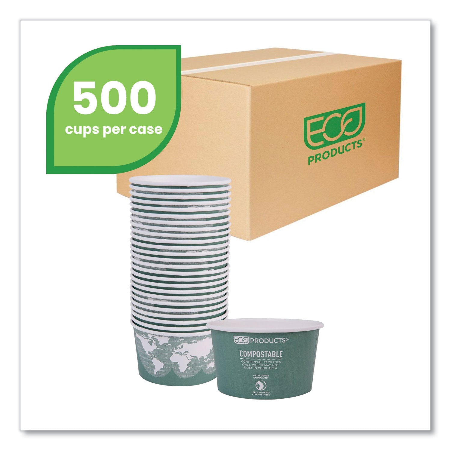 world-art-renewable-and-compostable-food-container-12-oz-405-diameter-x-25-h-green-paper-25-pack-20-packs-carton_ecoepbsc12wa - 2