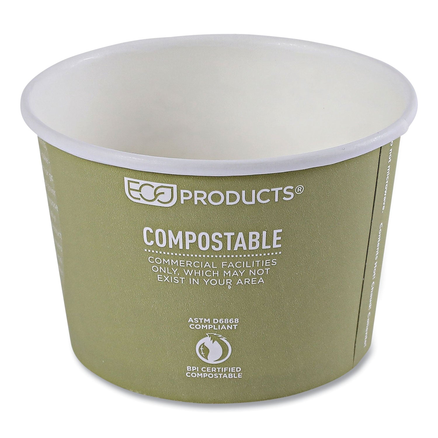 World Art Renewable and Compostable Food Container, 16 oz, 4.05 Diameter x 3 h, Seafoam, Paper, 25/Pack, 20 Packs/Carton