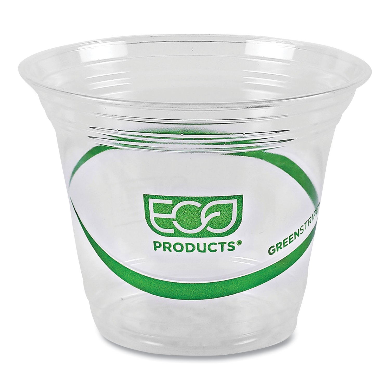 GreenStripe Renewable and Compostable Cold Cups, 9 oz, Clear, 50/Pack, 20 Packs/Carton - 